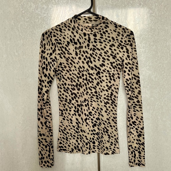 Sheer mock neck top - Picture 1 of 3